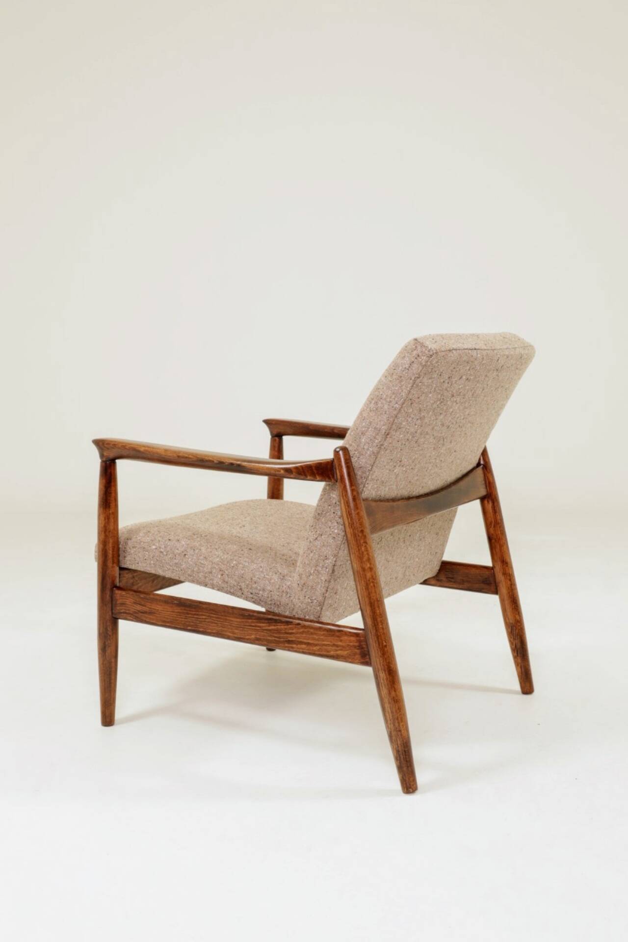 Vintage long chair marshmallow granola 1960 by E.Homa