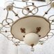 7-light art deco chandelier from the 1940s