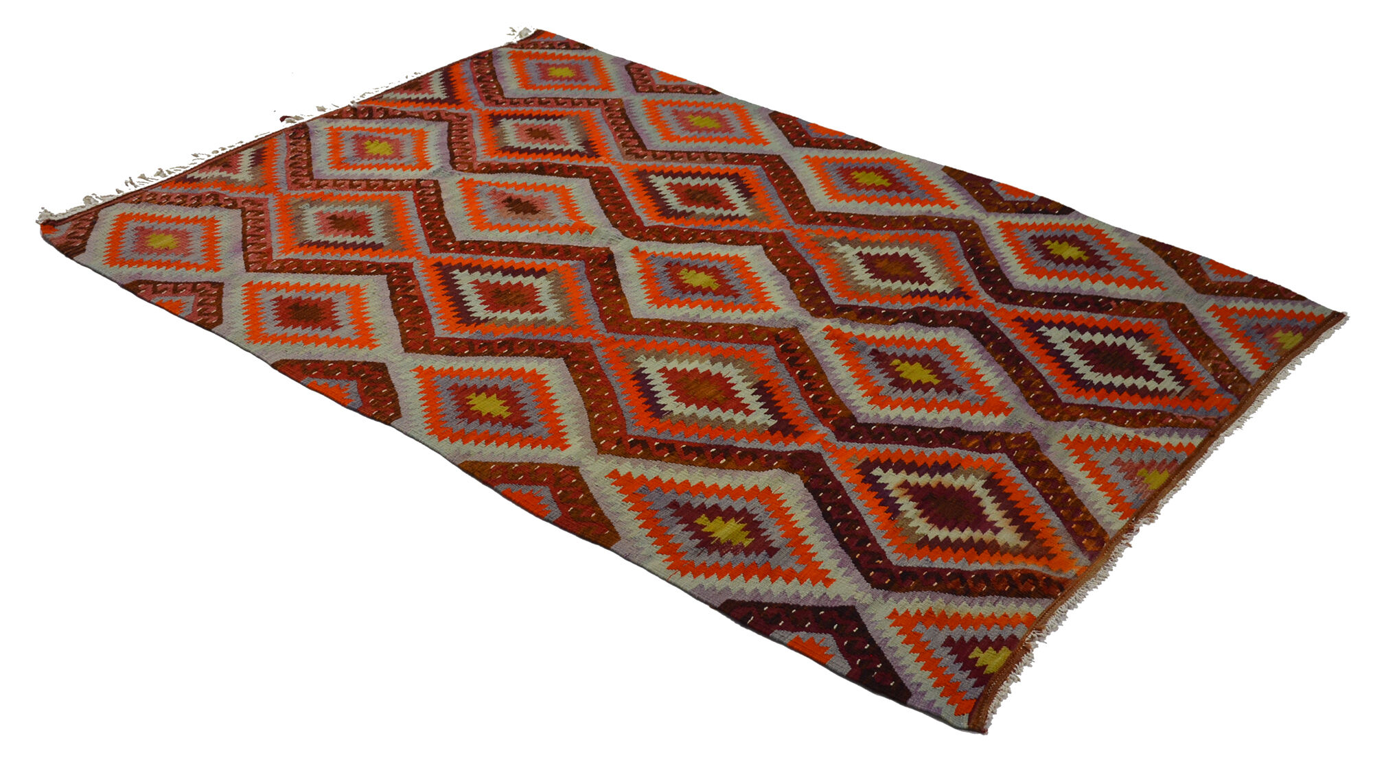 Anatolian handmade kilim rug 257 cm x 170 cm