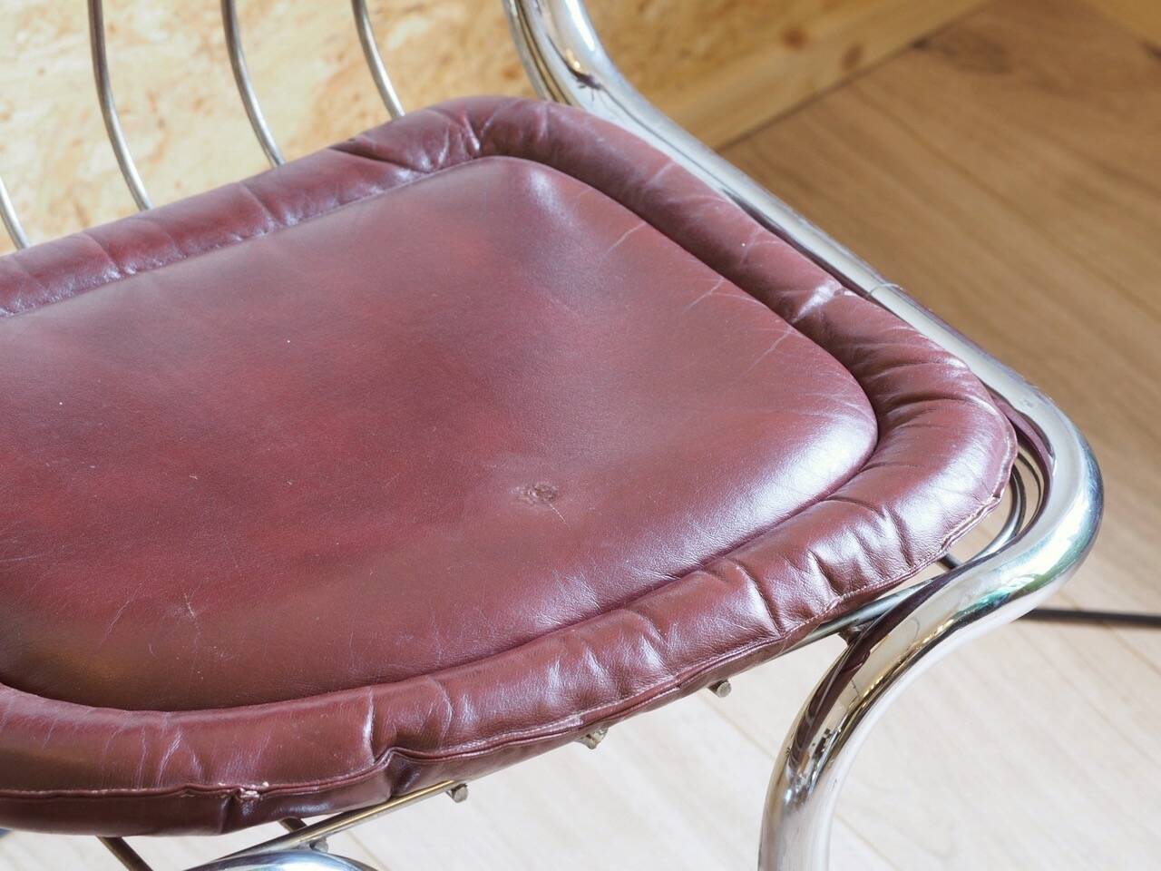 Duo of metal chairs attributed to Gastone RINALDI