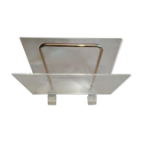 Porte revue vintage en plexiglass et laiton vintage
