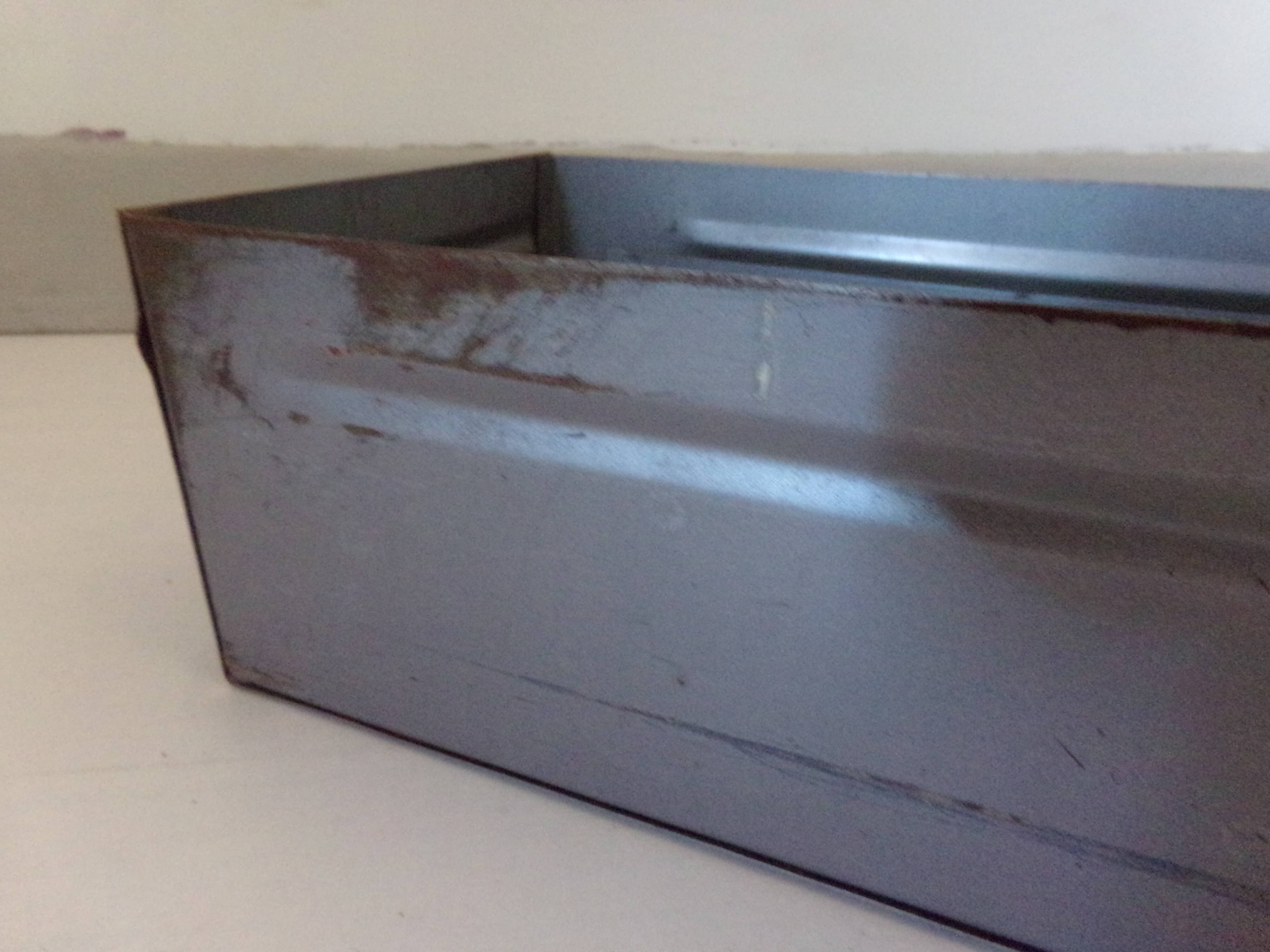 Industrial metal drawer