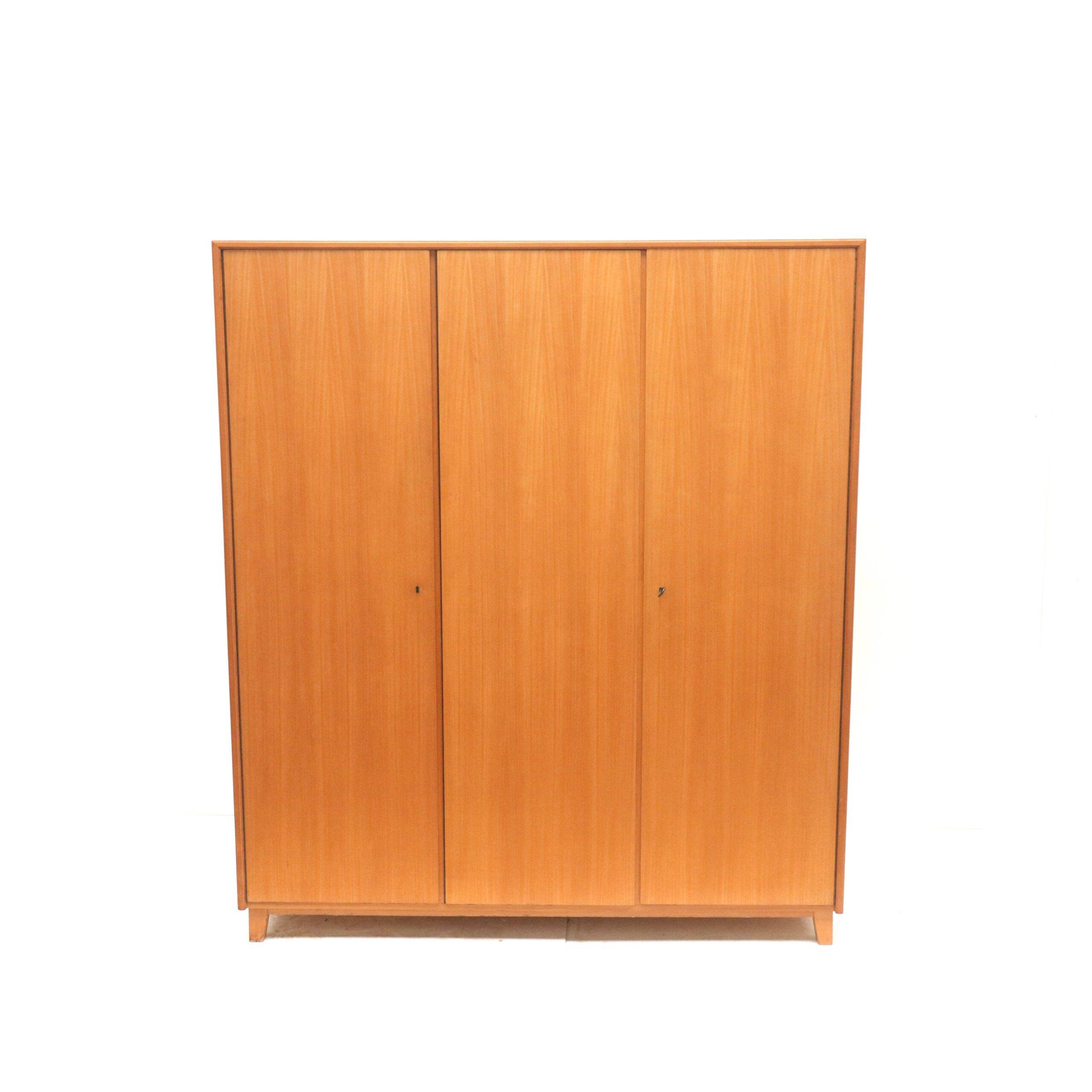 Vintage 3-door wardrobe from the 1960s