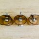 Set of 3 vintage wall lamps in smoked plexiglass, circa 1970's