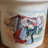 Old-Fashioned Foie Gras Terrine SARREGUEMINES Simplex - Decorated with Alsatian Scenes