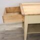Worktable In Cream Lacquered Poplar Wood, Italy Late 19th Century