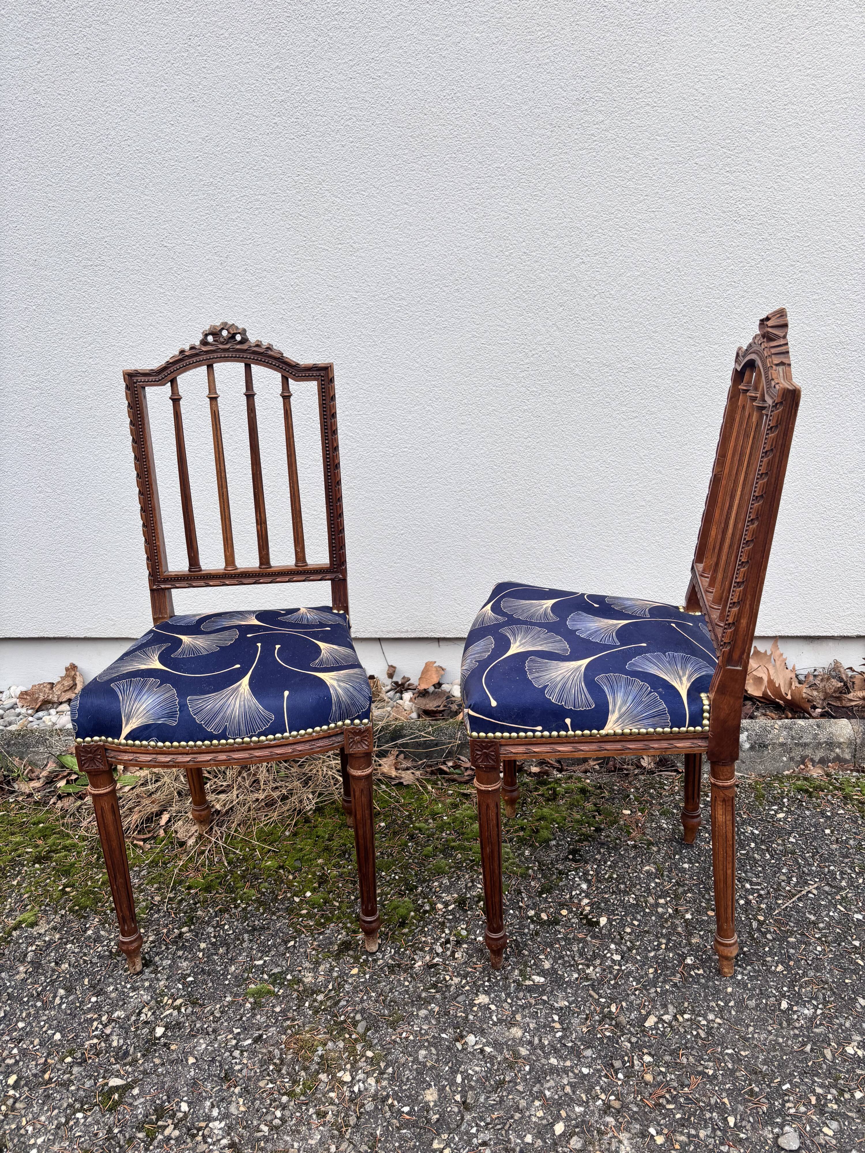 Pair of Louis XVI chairs