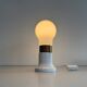 Unique table lamp in glass and plexiglass, 1960s, Germany