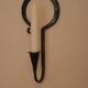 Pair of Swedish wall sconces in wrought iron, mid-20th century style, signed Akta.
