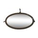 Antique beveled oval mirror 65cm