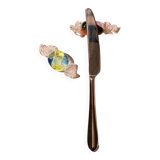 Mouthblown Crystal candy - cutlery rest