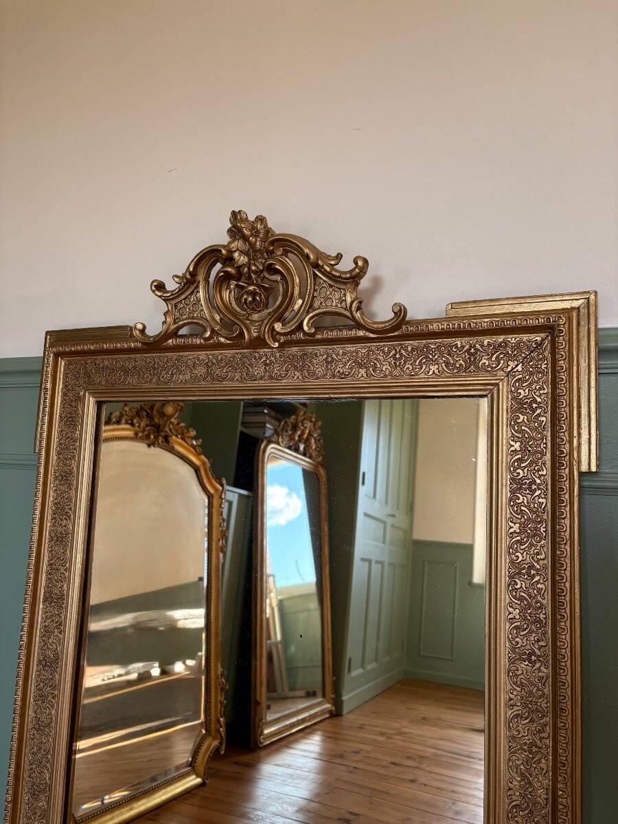 Miroir Napoléon III à fronton