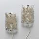 Pair of Scandinavian glass wall lamps, Vitrika, circa 1960
