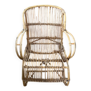 fauteuil osier rotin