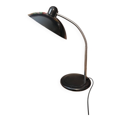 Lampe industrielle noir bureau space age made in France 70s 80s vintage