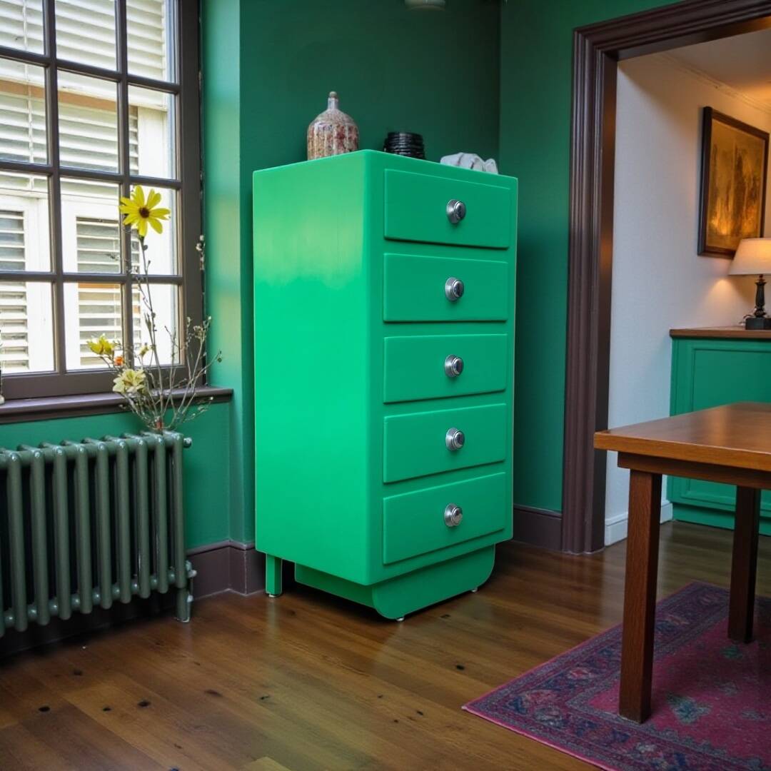 Chiffonnier art déco vert