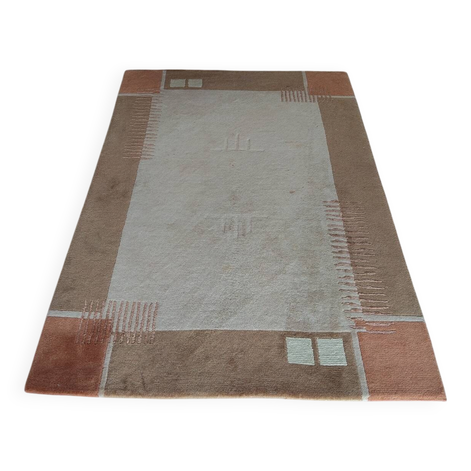 Hand-knotted wool rug 170x240 – Terra Home Editions – terra palette