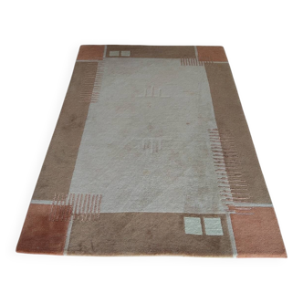 Tapis en laine noué main 170x240 – Terra Home Editions – palette terra