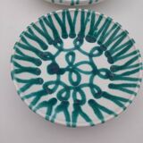 2 Gmundner green flamed decorative dishes
