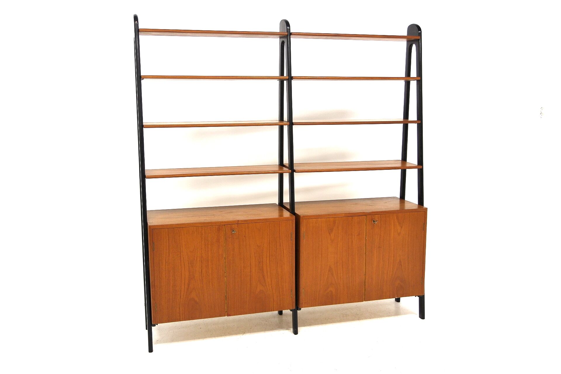 Teak "double" library, Sweden, 1950