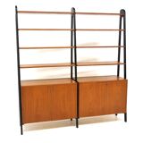 Teak "double" library, Sweden, 1950