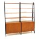 Teak "double" library, Sweden, 1950