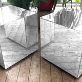 Mirror cubes vintage side tables habitat