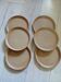 6 vintage stoneware dinner plates