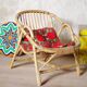 Chair child rattan vintage retro 60s Bohemian bamboo Wicker