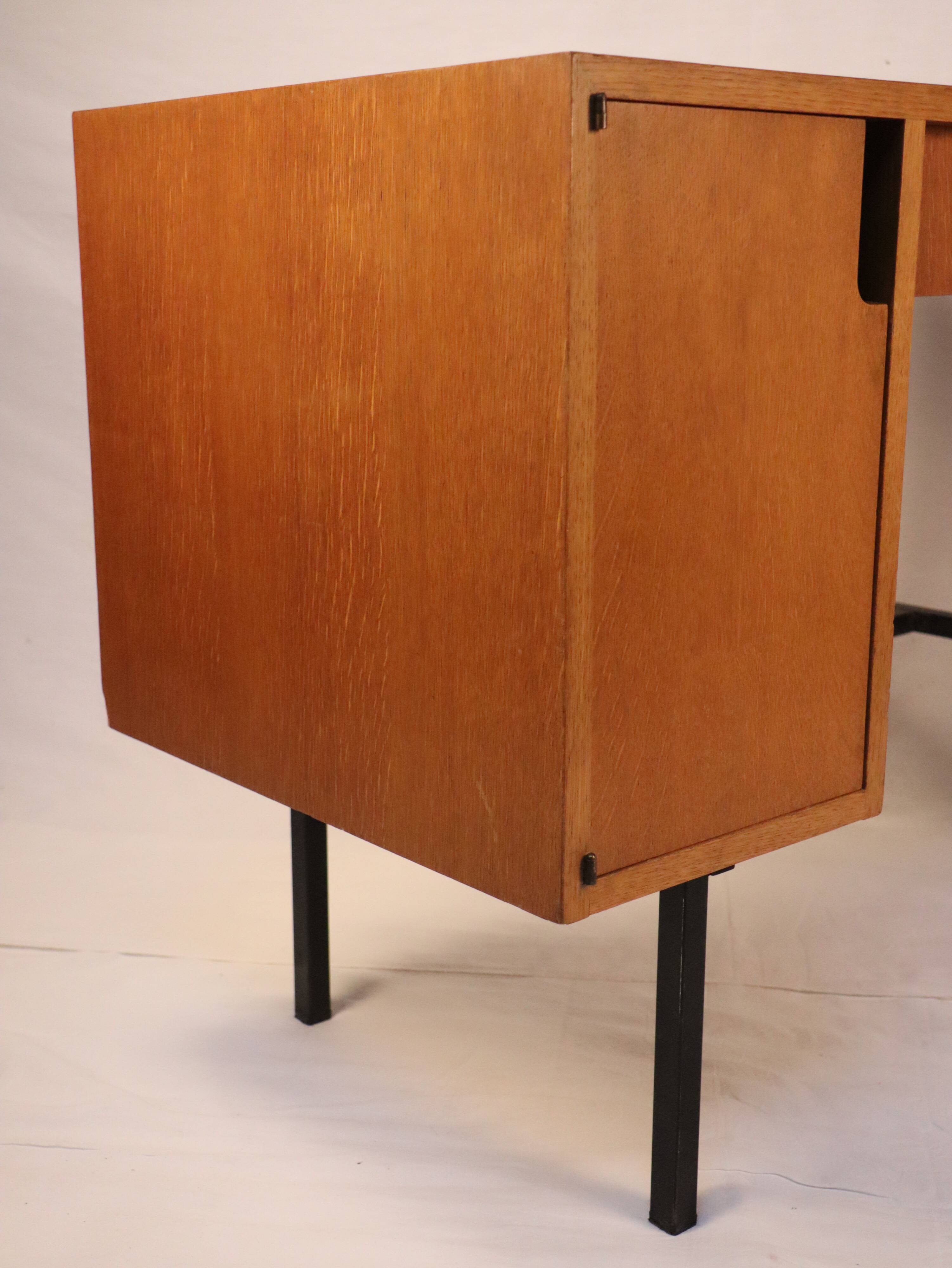 Vintage desk Jacques Hitier 1950