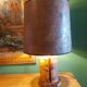 Vintage cork lamp from the 60s, 70's