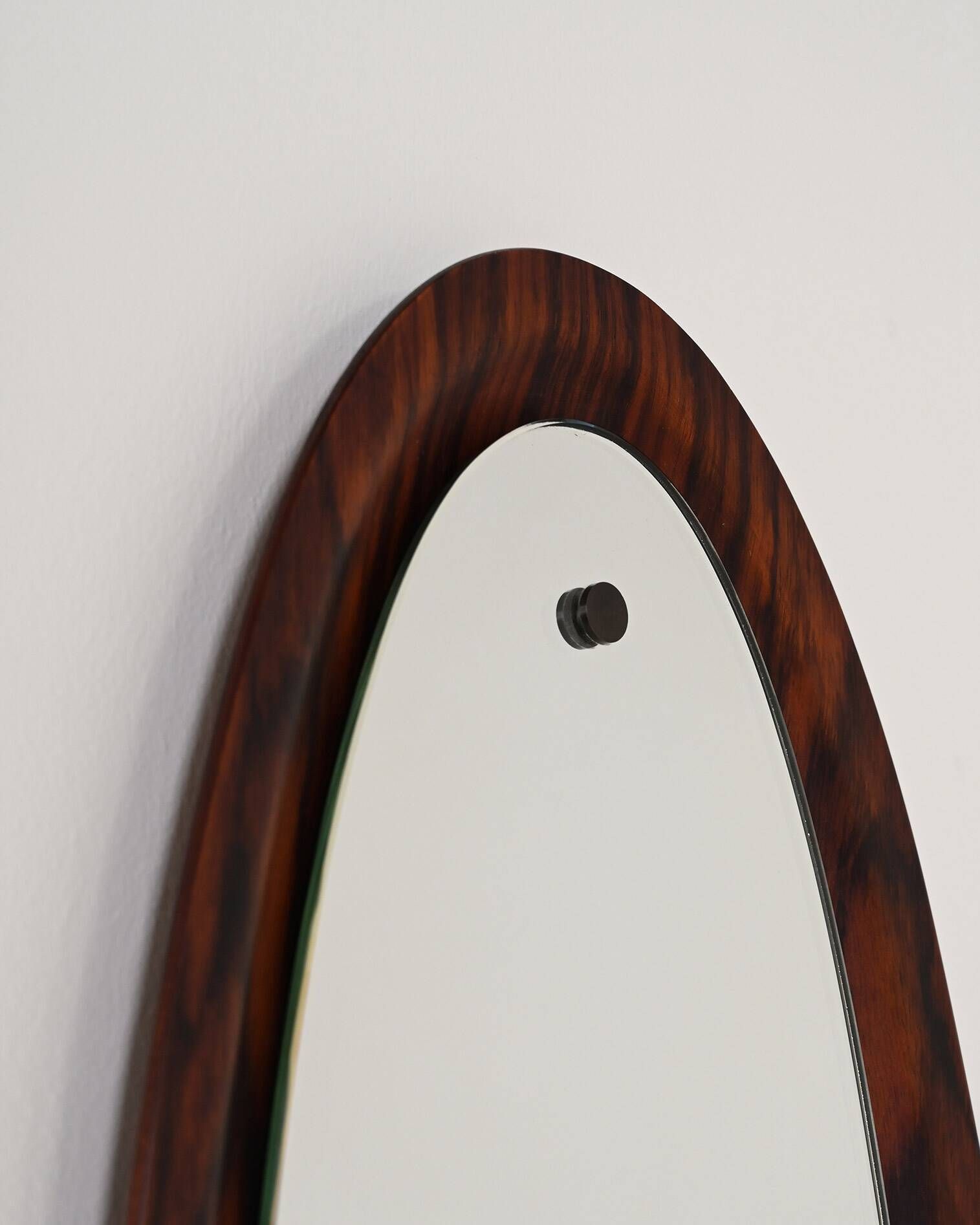 Scandinavian rosewood mirror, 1960s