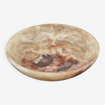 Bowl-cup-empty pocket in yellow onyx