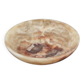 Bowl-cup-empty pocket in yellow onyx