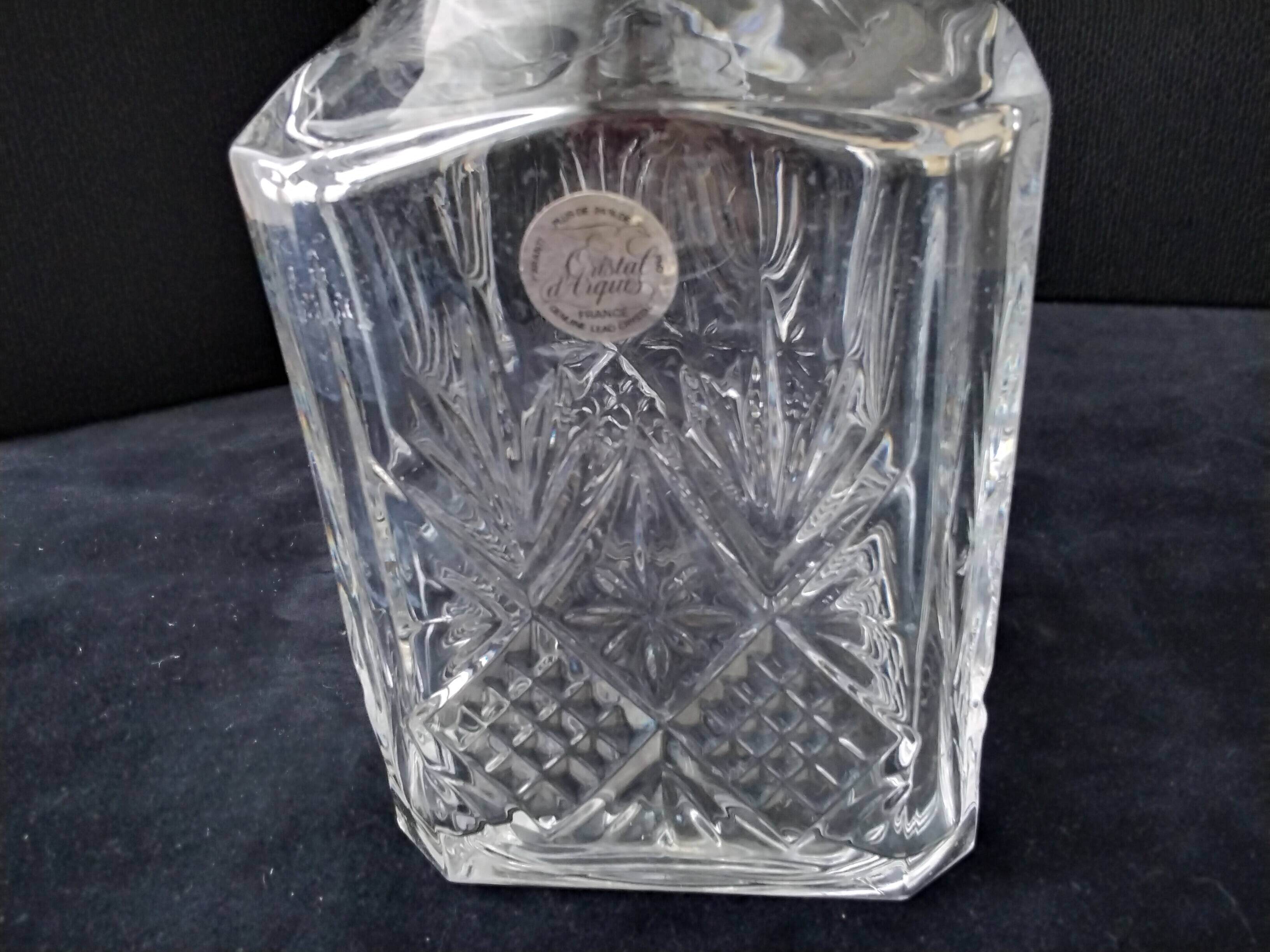 Arques crystal whiskey decanter