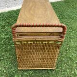 Rattan toy chest