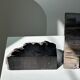 Black petrified wood bookend H17 L17 P6