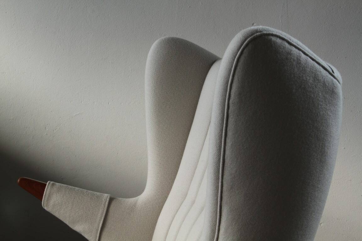 Pair of vintage Svend Skipper “Model 91” lounge chairs, Denmark, 1960s