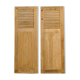 Pair of vintage fir shutters
