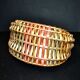 Gondola basket in wicker rattan braided vintage small model