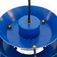 Pendant light "Trava" in blue lacquer by Carl Thore for Granhaga Metallindustri. Sweden 1960s.
