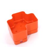 Vastill planter in orange plastic by Michael McCann