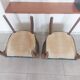 paire de chaises, fauteuils bridges vert foncé
