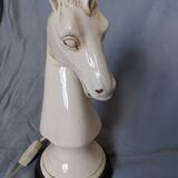 1970s ceramic horse lamp