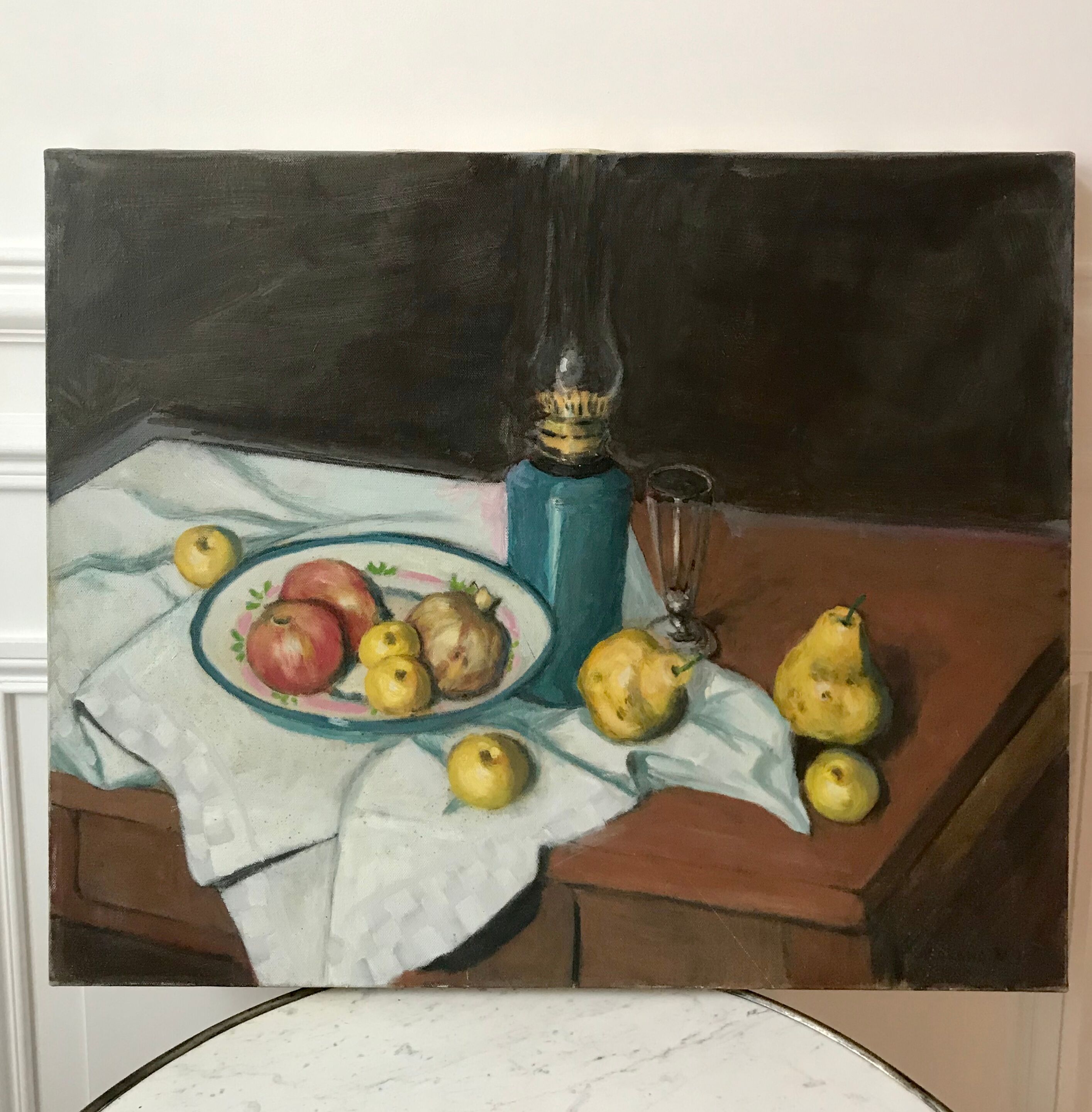 Old painting oil on canvas still life