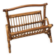 Rattan magazine rack