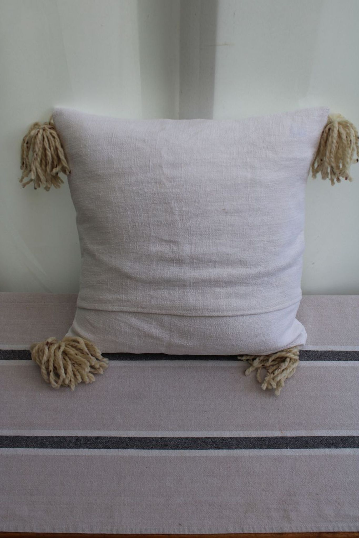 Linen and cotton cushion