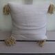 Coussin en lin et coton
