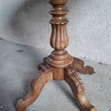 Old round table on centre foot