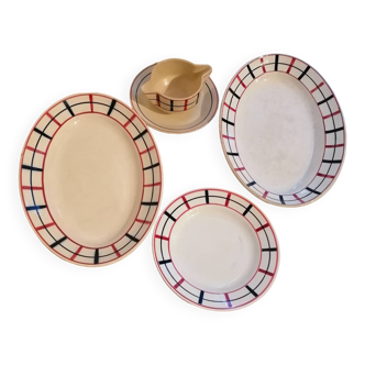 Old Basque tableware Saint Amand